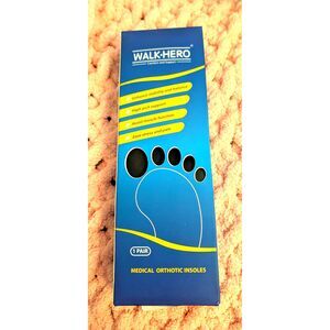 NIB Walk Hero Medical Orthotic Insole Size 12 - 14 Foot Pain Relief Arch Support
